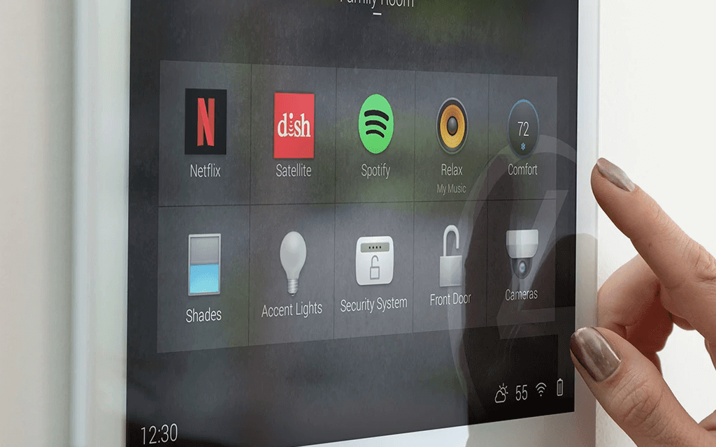 Smart-home-handyman Smart home control panel interface Handyman Edmonton